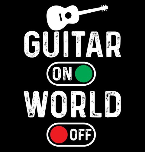 Obrázek produktu Dámské tričko Kytara ON Svět OFF