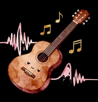 Obrázek 2 produktu Pánské tričko Melodie Akustické Kytary