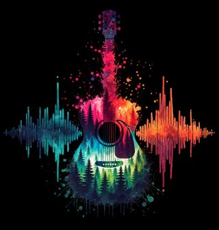 Obrázek 2 produktu Dětské tričko Melodie Přírody v Akustické Kytaře