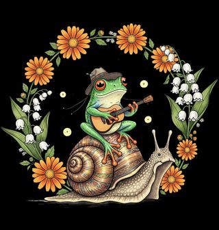 Obrázek 2 produktu Dětské tričko Žába s Kytarou na Šnekovi