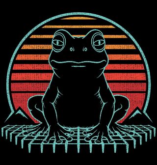 Obrázek 2 produktu Dětské tričko Retro Žába při Západu Slunce