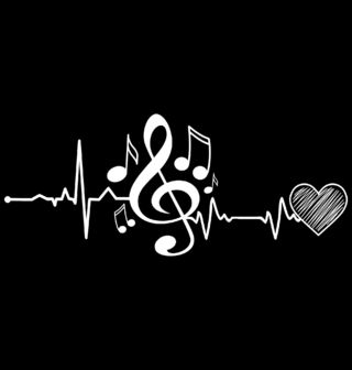 Obrázek 2 produktu Pánská mikina Kardiogram lásky a Houslový klíč