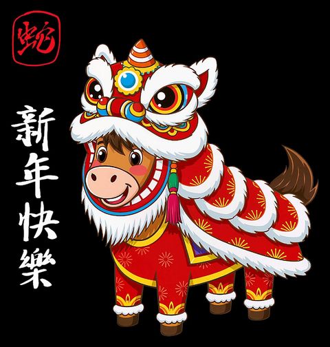 Obrázek produktu Pánská mikina Kůň v Kostýmu Čínský Lví Tanec