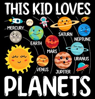 Obrázek 2 produktu Dětské tričko Tohle dítě miluje planety