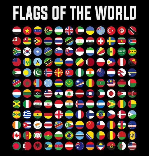 Obrázek produktu Dámské tričko Vlajky Světa Flags of the world