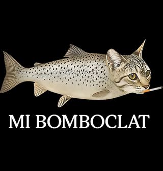 Obrázek 2 produktu Pánské tričko Kočka s Cigaretou MI BOMBOCLAT