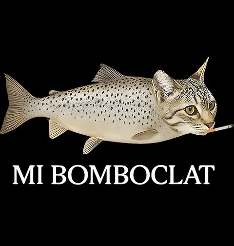 Obrázek produktu Pánské tričko Kočka s Cigaretou MI BOMBOCLAT