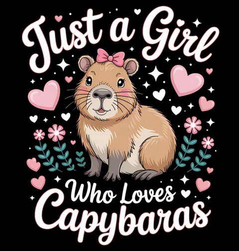 Obrázek produktu Dětské tričko Jen holka, která miluje kapybary