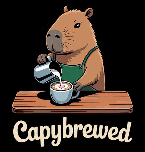 Obrázek produktu Pánská mikina Kapybara Barista Capybrewed