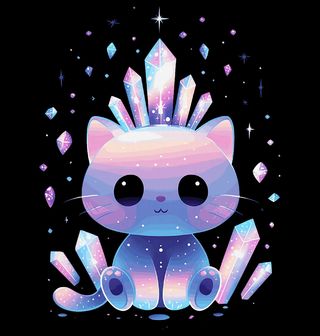 Obrázek 2 produktu Dámské tričko Křišťálová Kočička