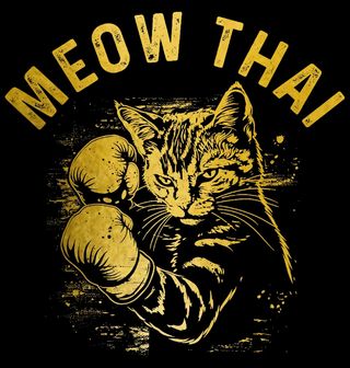 Obrázek 2 produktu Pánská mikina Kočičí Muay Thai Meow Thai