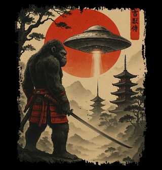 Obrázek 2 produktu Pánské tričko Samurajská Gorila Strážce Pagody