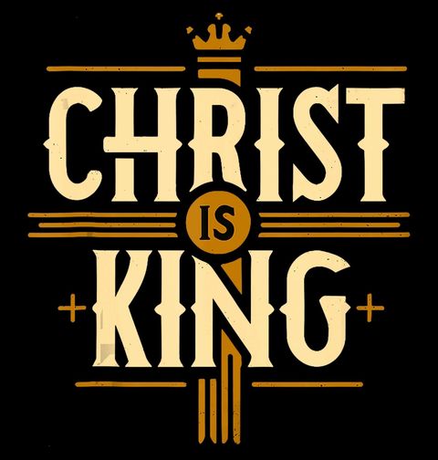 Obrázek produktu Dámské tričko Ježíš je Král Christ is King