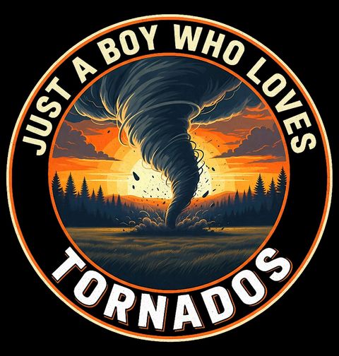 Obrázek produktu Dětské tričko Prostě kluk, který miluje tornáda Just a Boy Who Loves Tornados