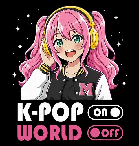 Obrázek produktu Dámské tričko K-pop ON Svět OFF