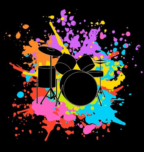 Obrázek produktu Pánská mikina Bicí Souprava v Rytmu Barev