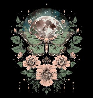 Obrázek 2 produktu Pánská mikina Měsíční Můra mezi Květiny