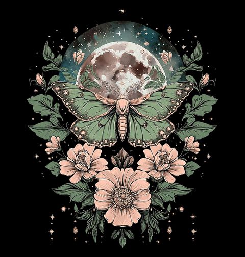 Obrázek produktu Pánská mikina Měsíční Můra mezi Květiny