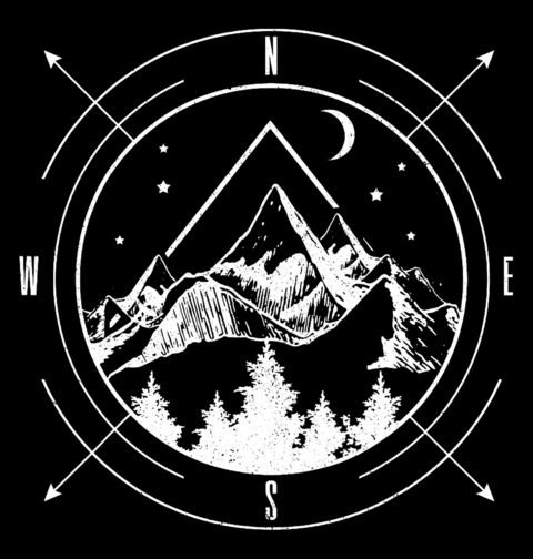 Obrázek produktu Dámské tričko Cestovatelský Kompas na Hory