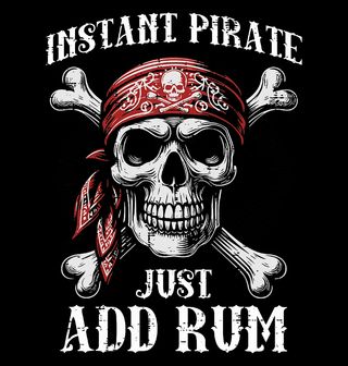 Obrázek 2 produktu Pánské tričko Instantní Pirát – Stačí Přidat Rum