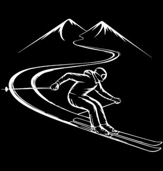 Obrázek 2 produktu Dětské tričko Lyžař na Svahu v Horách