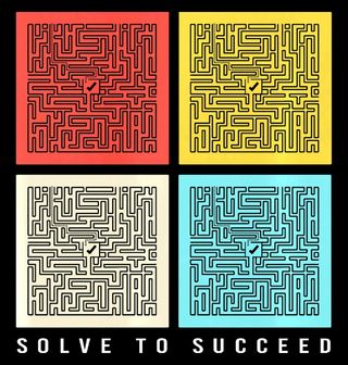 Obrázek 2 produktu Dětské tričko Barevné Bludiště Solve to Succeed