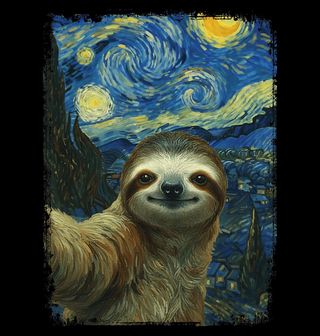 Obrázek 2 produktu Pánská mikina Lenochod ve Hvězdné noci