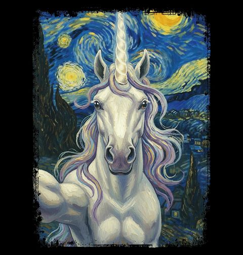 Obrázek produktu Pánské tričko Jednorožec ve Hvězdné noci