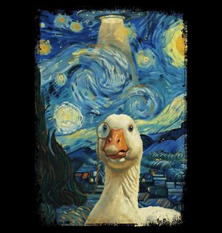 Obrázek 2 produktu Dětské tričko Husa s Monoklem ve Hvězdné noci