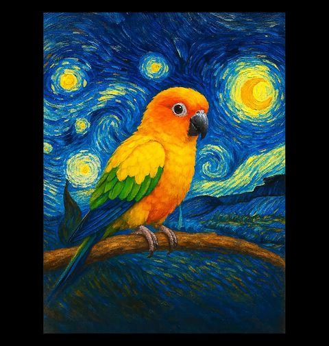 Obrázek produktu Pánská mikina Aratinga sluneční ve Hvězdné noci