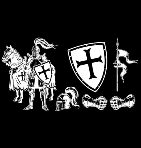 Obrázek produktu Dámské tričko Templářská Výzbroj