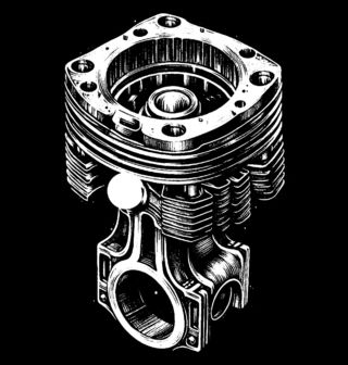 Obrázek 2 produktu Pánské tričko Motorový Píst a Válec