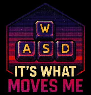 Obrázek 2 produktu Dámské tričko Klávesy WASD To je to, co mě pohání