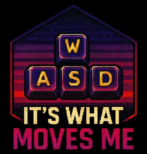 Obrázek produktu Pánská mikina Klávesy WASD To je to, co mě pohání