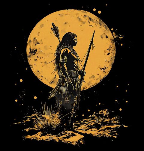 Obrázek produktu Pánské tričko Náčelník Indiánů při Úplňku