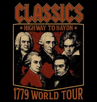 Obrázek 2 produktu Dámské tričko Slavní Skladatelé Classics Highway to Haydn 1779 World Tour
