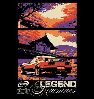 Obrázek 2 produktu Pánské tričko Legend Machines JDM Car