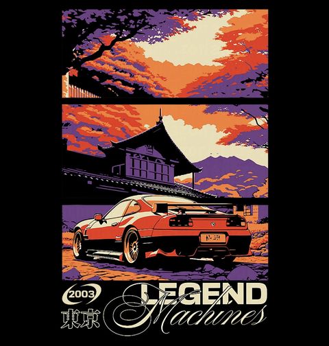 Obrázek produktu Pánské tričko Legend Machines JDM Car