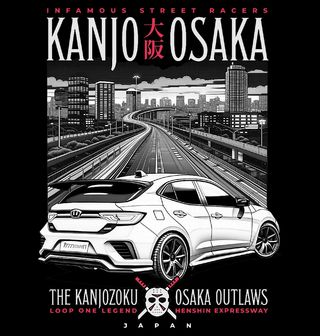 Obrázek 2 produktu Dámské tričko Pouliční Závodníci Kanjozoku Osaka