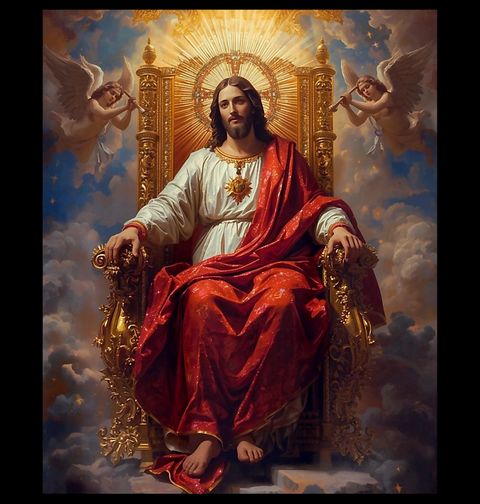 Obrázek produktu Dětské tričko Ježíš na Nebeském Trůnu