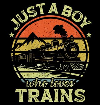 Obrázek 2 produktu Pánské tričko Prostě kluk, který miluje vlaky This Boy Loves Trains