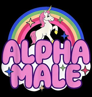 Obrázek 2 produktu Pánské tričko Duhový Jednorožec Alpha Male