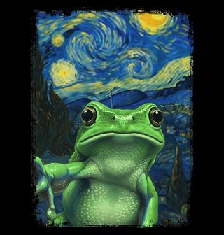 Obrázek 2 produktu Dětské tričko Rosnička zelená ve Hvězdné noci