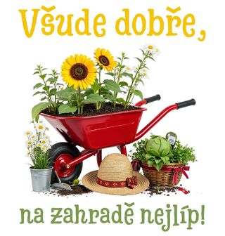 Obrázek 2 produktu Dětské tričko Všude dobře, na zahradě nejlíp!