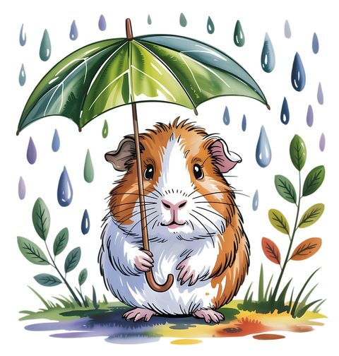 Obrázek produktu Dětské tričko Morče hladkosrsté v Dešti