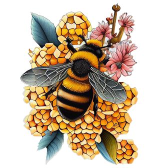 Obrázek 2 produktu Dámské tričko Včela opylující Žluté Květy