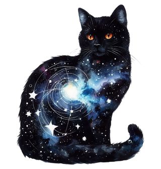 Obrázek 2 produktu Pánské tričko Černá Kočka a Nekonečný Vesmír