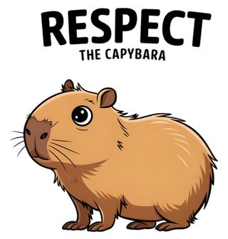 Obrázek 2 produktu Dětské tričko Respektuj Kapybaru Respect the Capybara