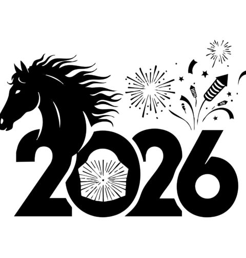 Obrázek produktu Pánské tričko Nový rok ve Znamení Koně 2026