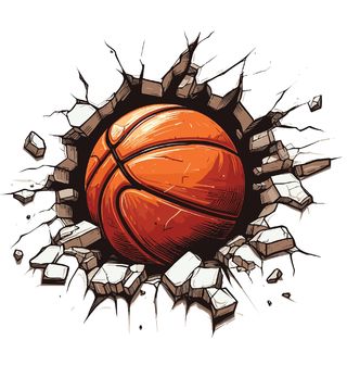 Obrázek 2 produktu Dámské tričko Basketbalový Míč ve Zdi